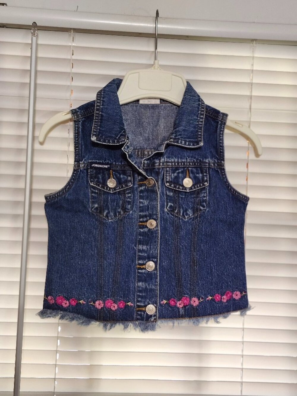 Jordache girls jean vest size M 7/8